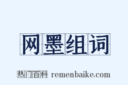网墨组词是什么意思的图片
